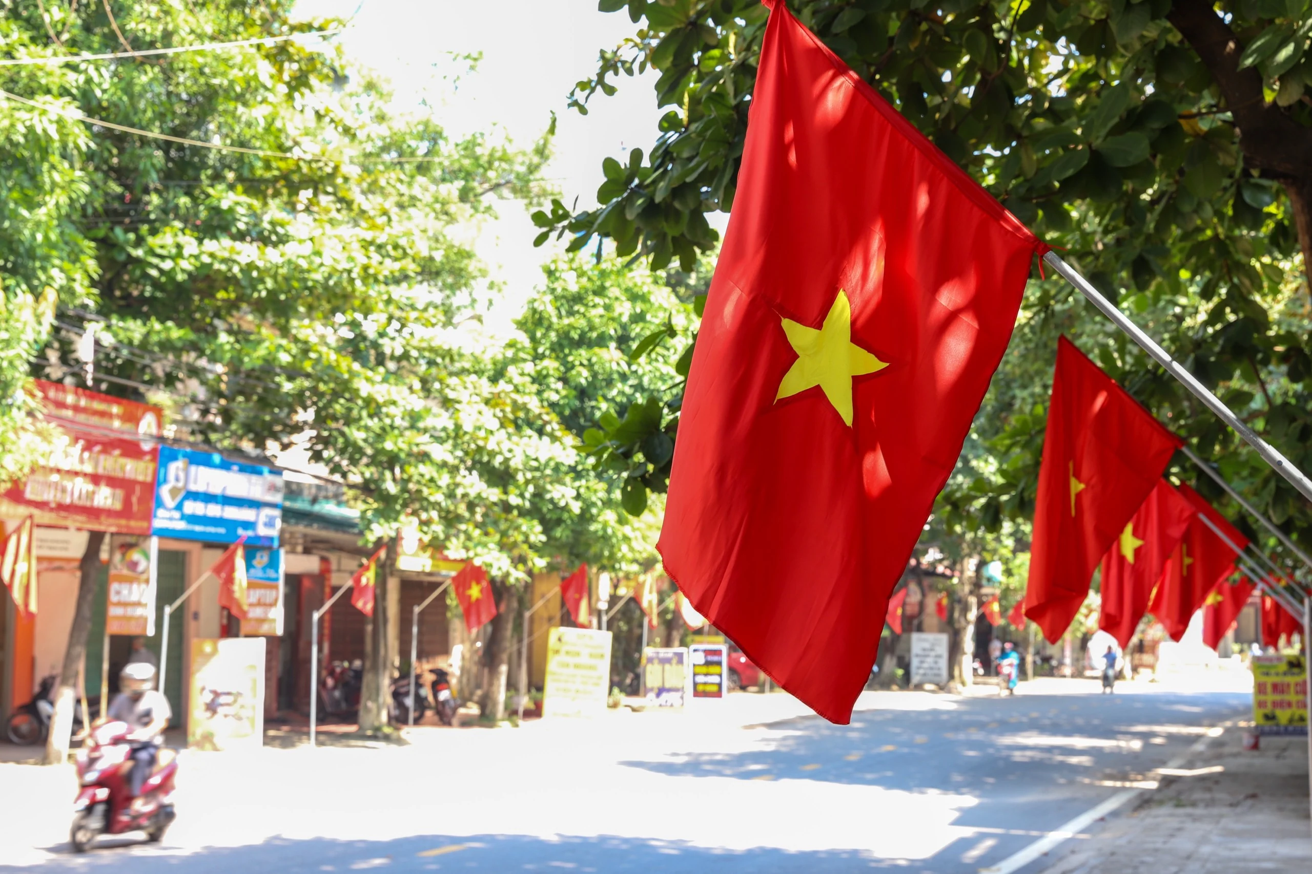 Rực rỡ cờ sao mừng Quốc khánh