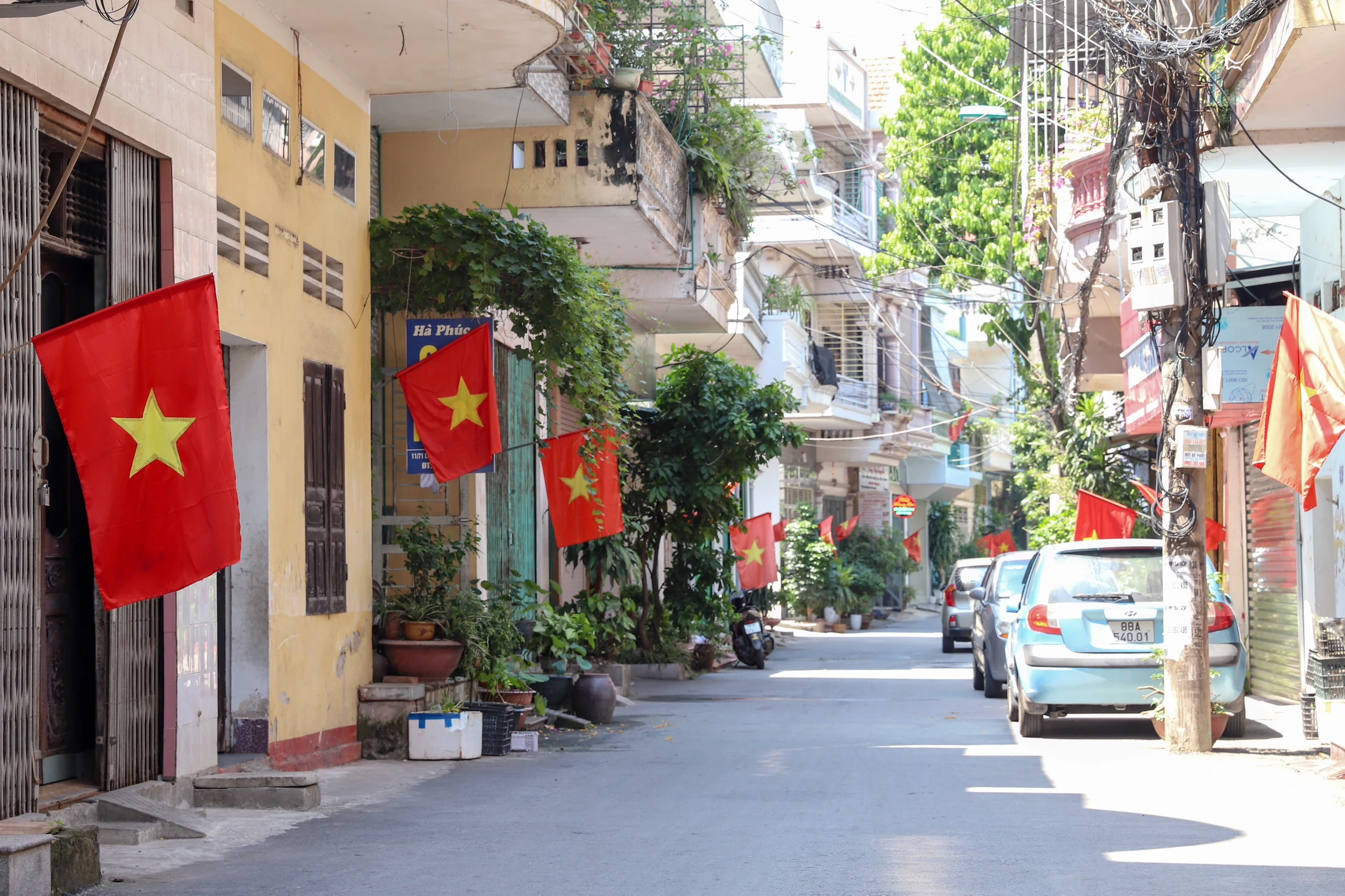 Rực rỡ cờ sao mừng Quốc khánh