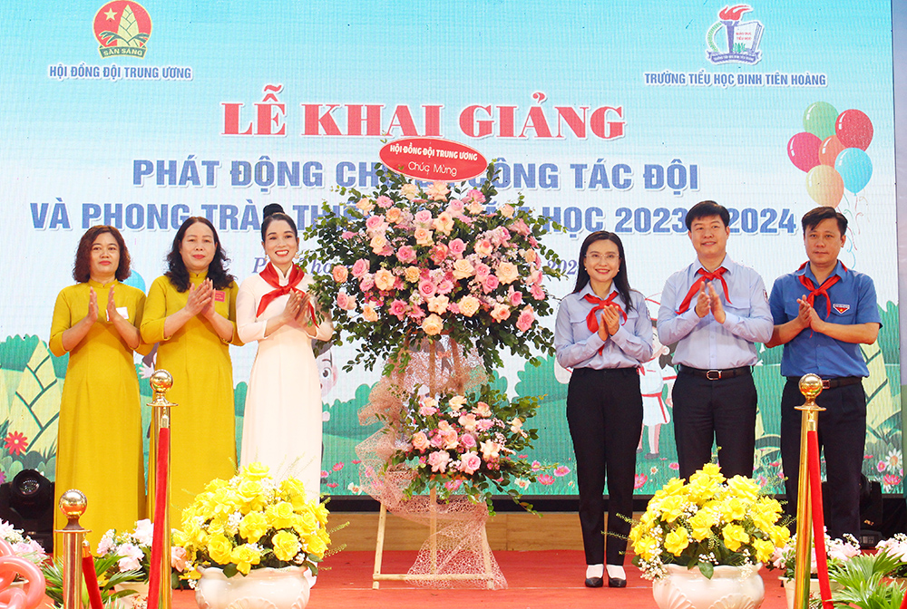 Lễ khai giảng, phát động chủ đề công tác Đội và phong trào thiếu nhi năm học 2023 - 2024
