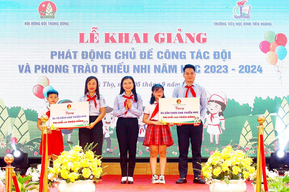 Lễ khai giảng, phát động chủ đề công tác Đội và phong trào thiếu nhi năm học 2023 - 2024