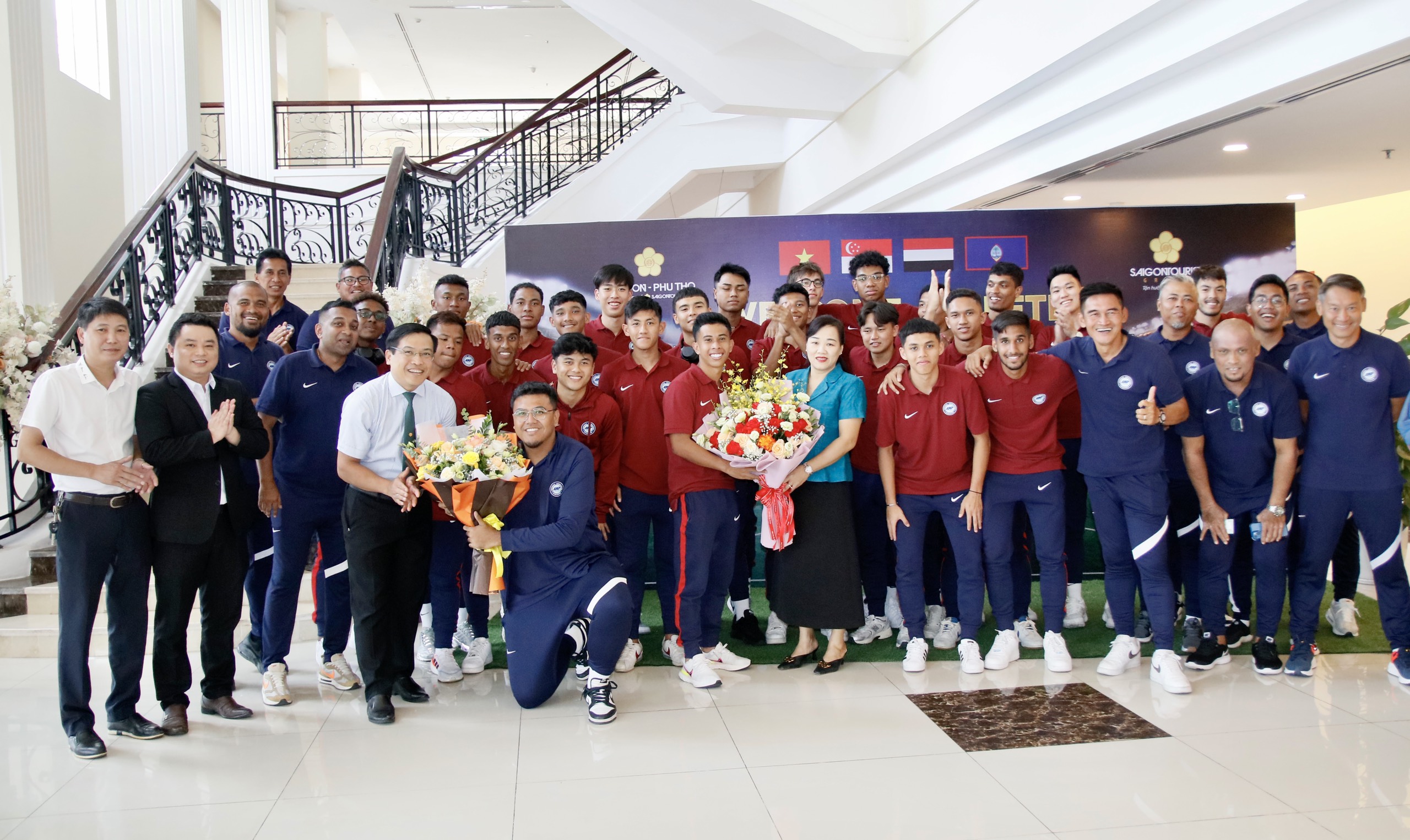 U23 Singapore and U23 Yemen come to Phu Tho with high determination