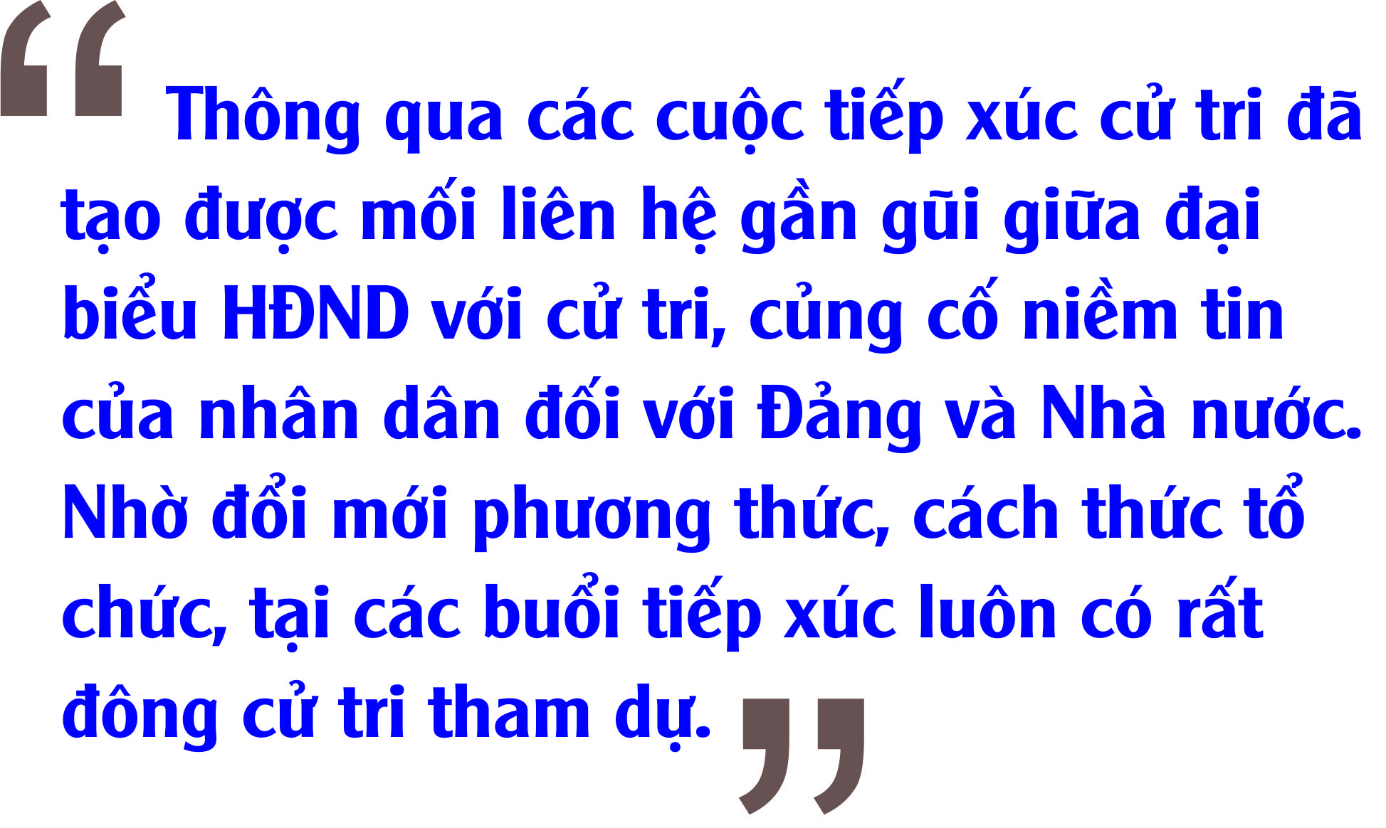 “Tròn vai” dân cử