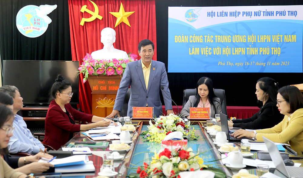 Trung ương Hội LHPN Việt Nam làm việc tại tỉnh