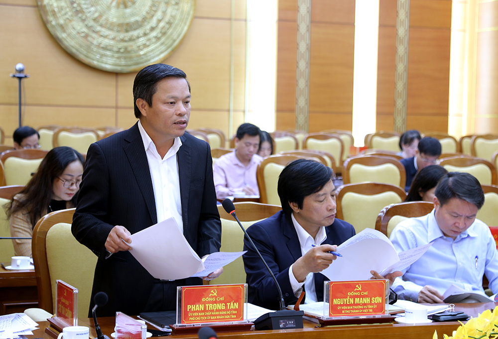 Ban Thường vụ Tỉnh ủy họp thông qua một số nội dung quan trọng