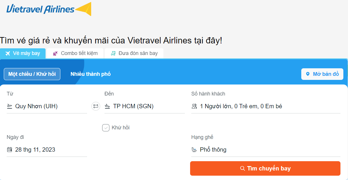 Đặt Vé Máy Bay Vietravel Thả Ga Không Lo Về Giá Trên Ứng Dụng Traveloka