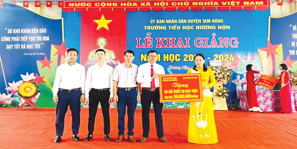 Tam Nông nâng cao hiệu quả khuyến học, khuyến tài