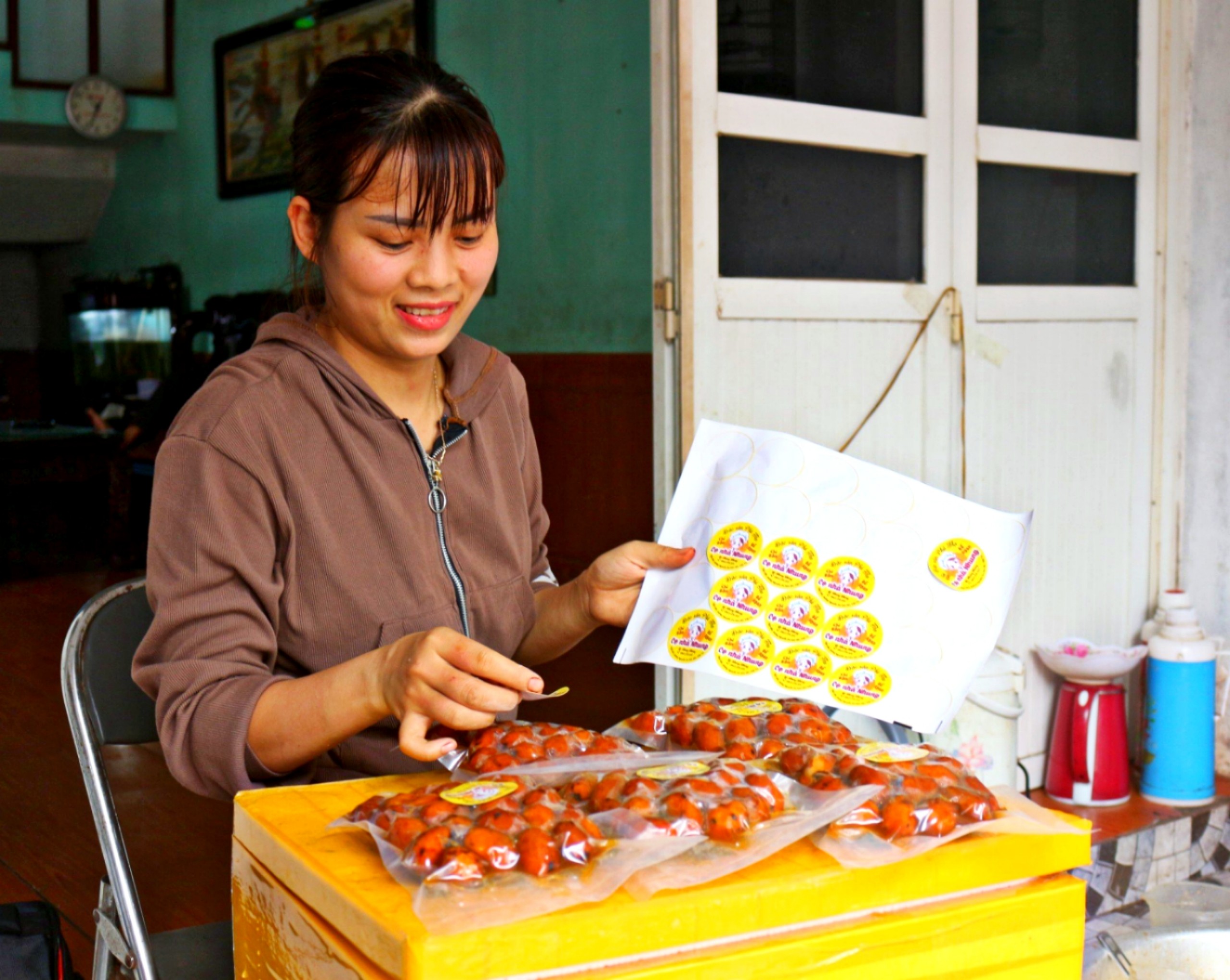 Simmered palm fruits in early winter