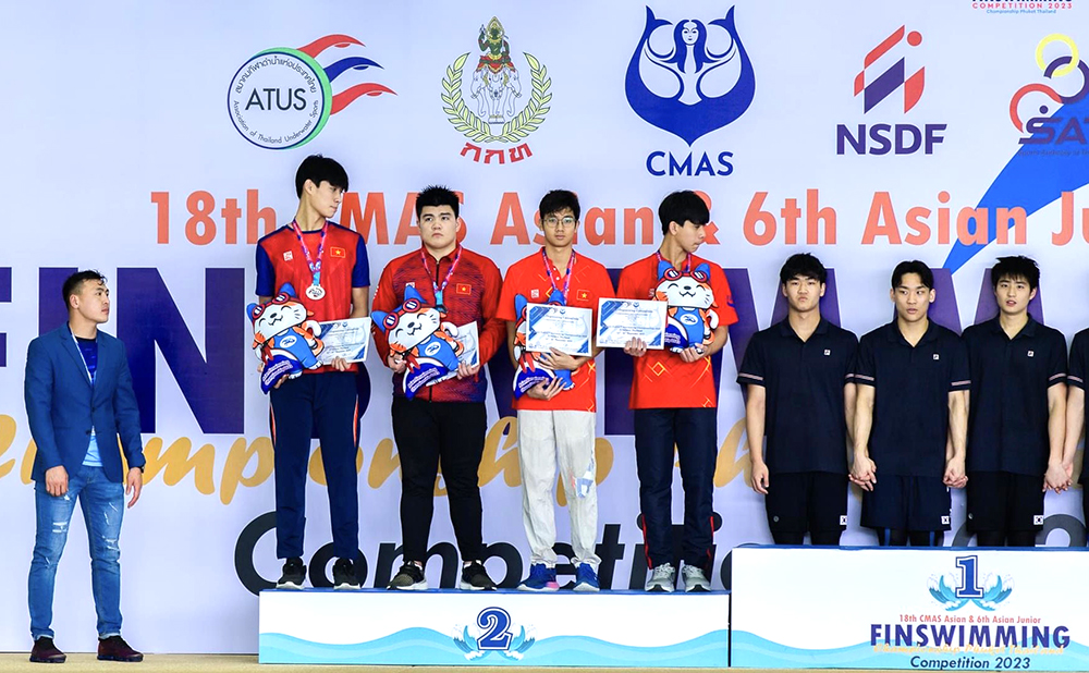 Fisherman Phu Tho won the Silver Medal at the 2023 Asian Youth Diving Championship