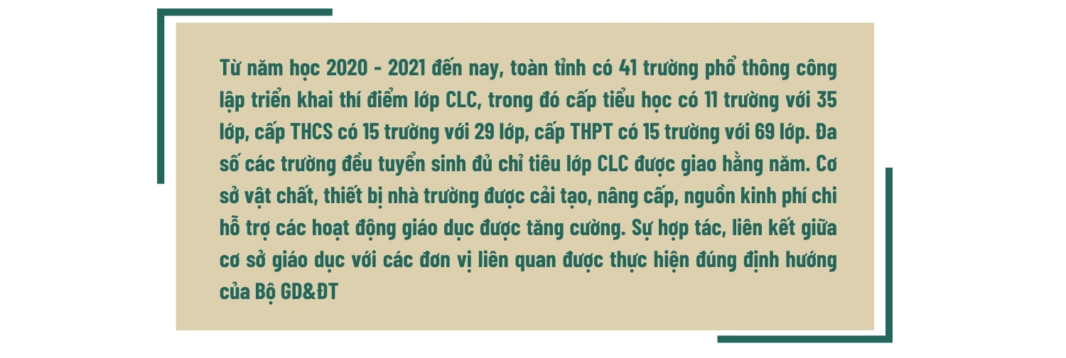 Kỳ I: Thế mạnh của lớp chất lượng cao