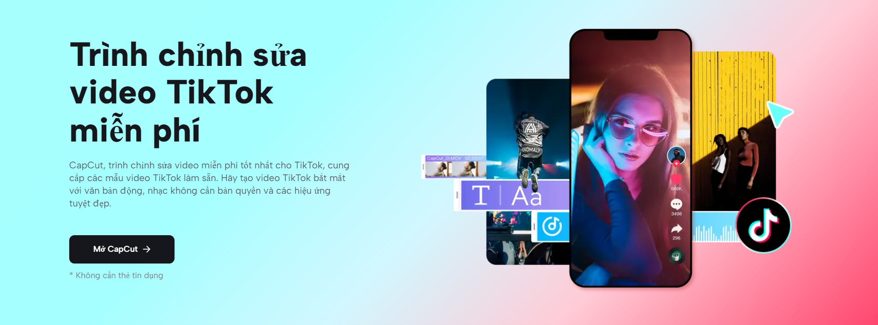 CapCut tối ưu hóa video cho TikTok 