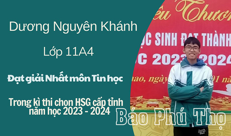 “Lộ diện” các thủ khoa trong kỳ thi chọn học sinh giỏi cấp tỉnh lớp 12