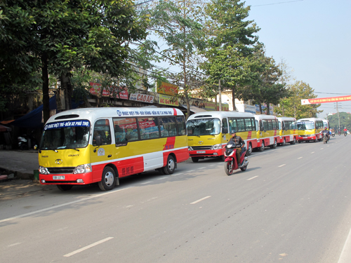 Mở tuyến xe buýt số 19 Việt Trì- Đoan Hùng