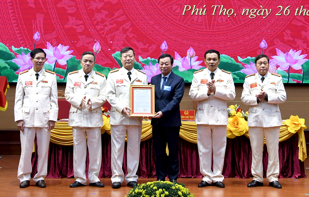 Congress to establish Phu Tho Provincial Peoples Former Police Association, term 2023 - 2028