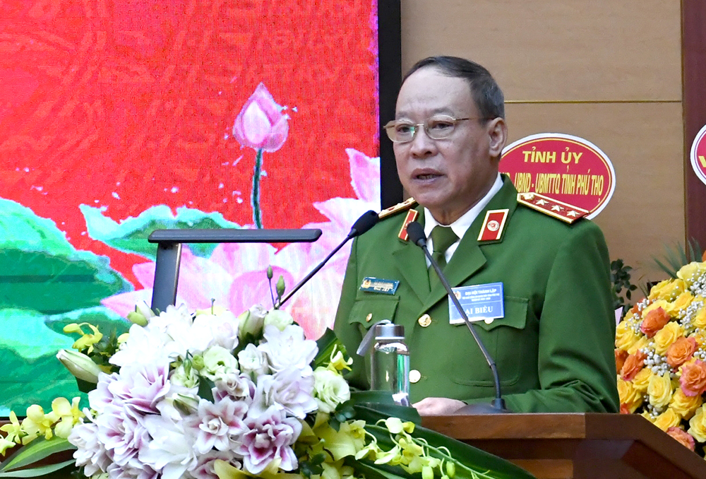 Congress to establish Phu Tho Provincial Peoples Former Police Association, term 2023 - 2028