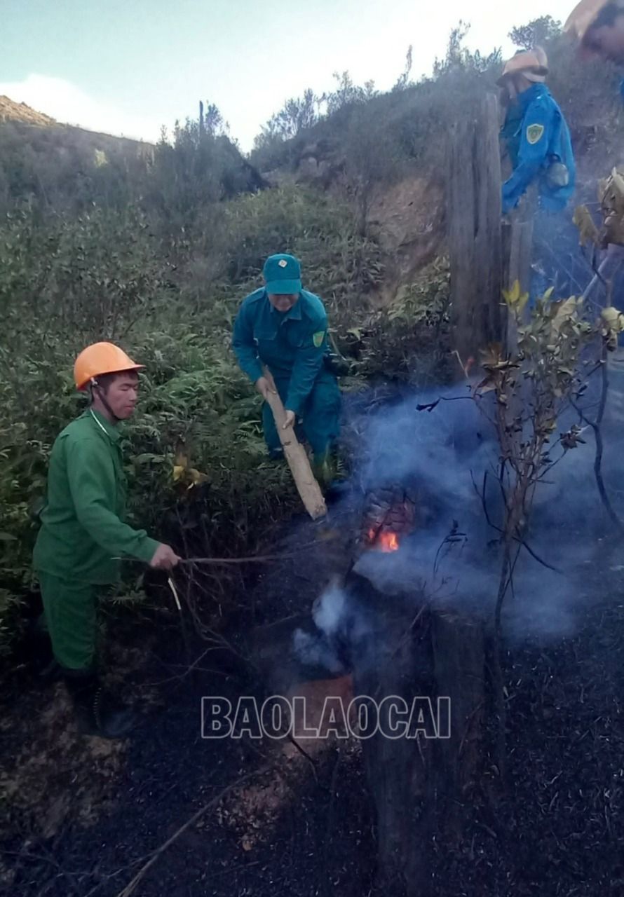 Chạy đua với thời gian để chữa cháy rừng tại Vườn Quốc gia Hoàng Liên (Sa Pa)