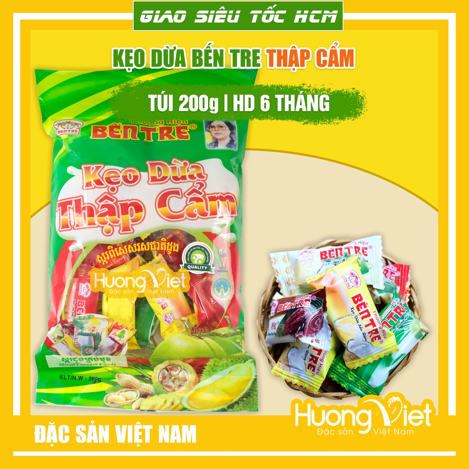 Hương Việt đưa hương vị kẹo dừa Bến Tre đi muôn phương 