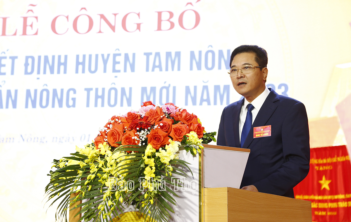 Huyện Tam Nông được công nhận huyện đạt chuẩn Nông thôn mới năm 2023