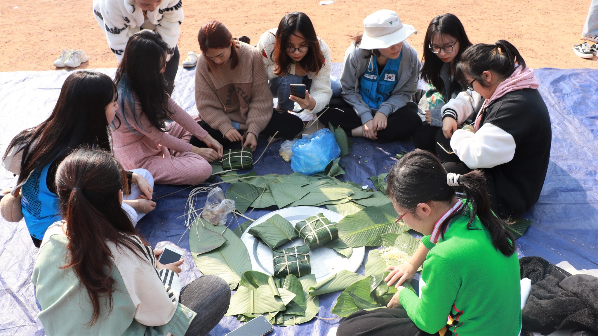 Lao students celebrate the Vietnamese New Year