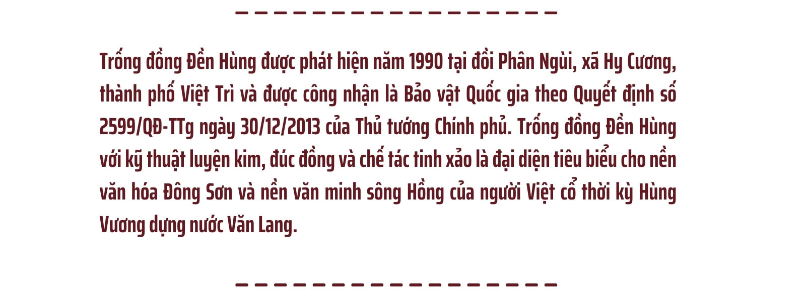 Tinh hoa trống đồng Đất Tổ