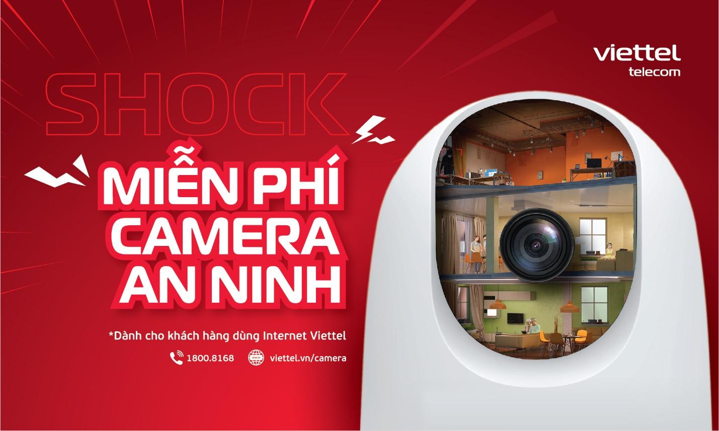 Miễn phí camera an ninh cho toàn bộ khách hàng dùng Internet Viettel