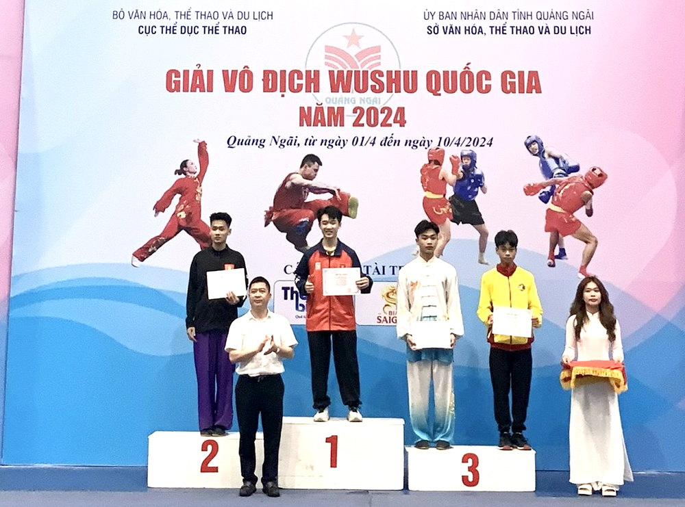 Phú Thọ giành 5 huy chương tại Giải Vô địch Wushu Quốc gia