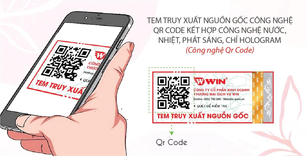 Tem truy xuất nguồn gốc QR Code và SMS truy vấn thông tin nhanh khi mua hàng