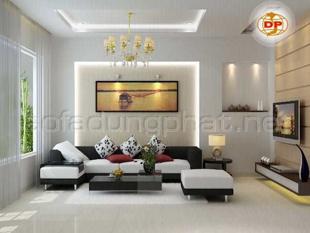 Thiết kế nội thất chung cư hiện đại với sofa chung cư tại Dũng Phát