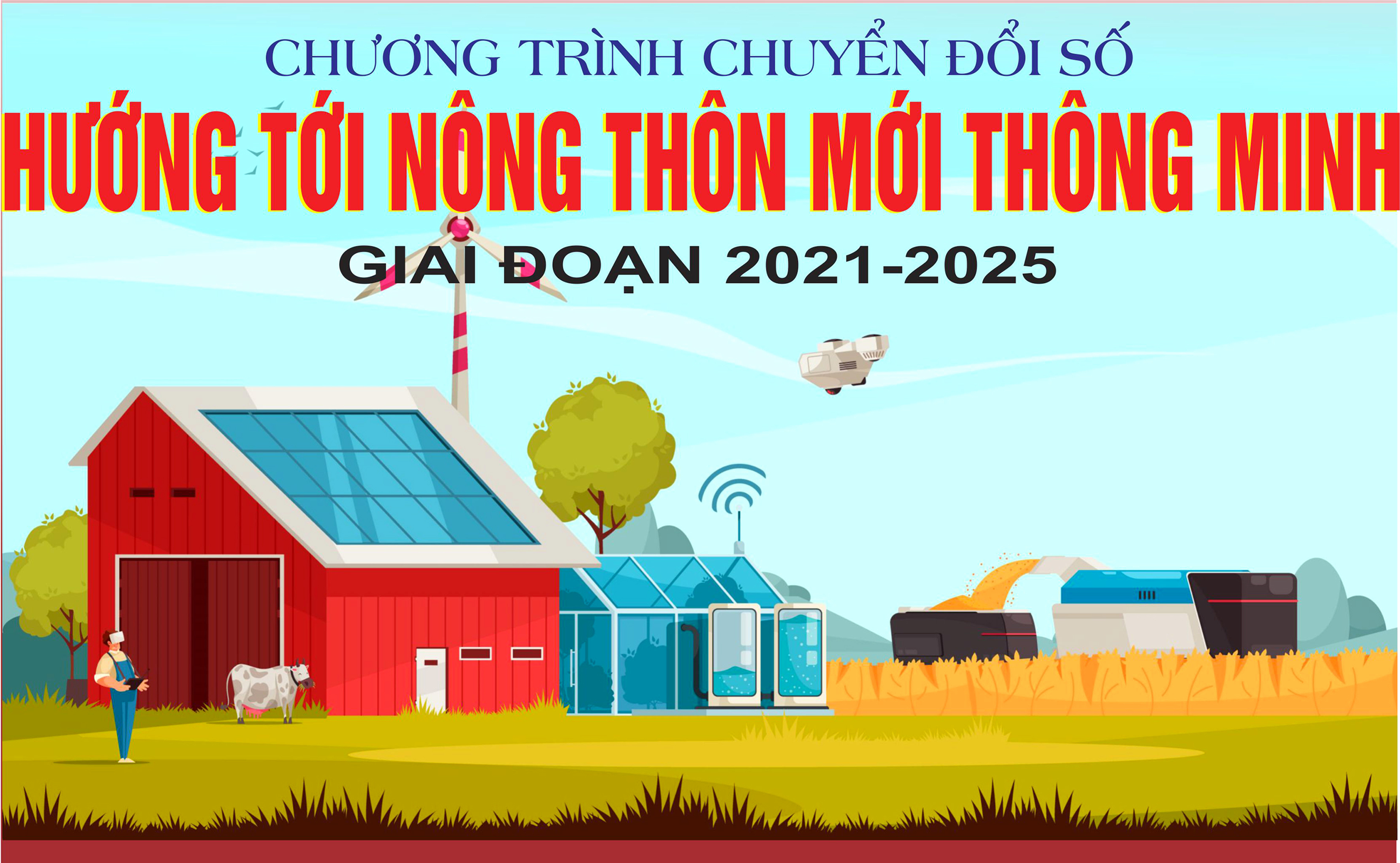 Chương trình chuyển đổi số hướng tới nông thôn mới thông minh giai đoạn 2021-2025