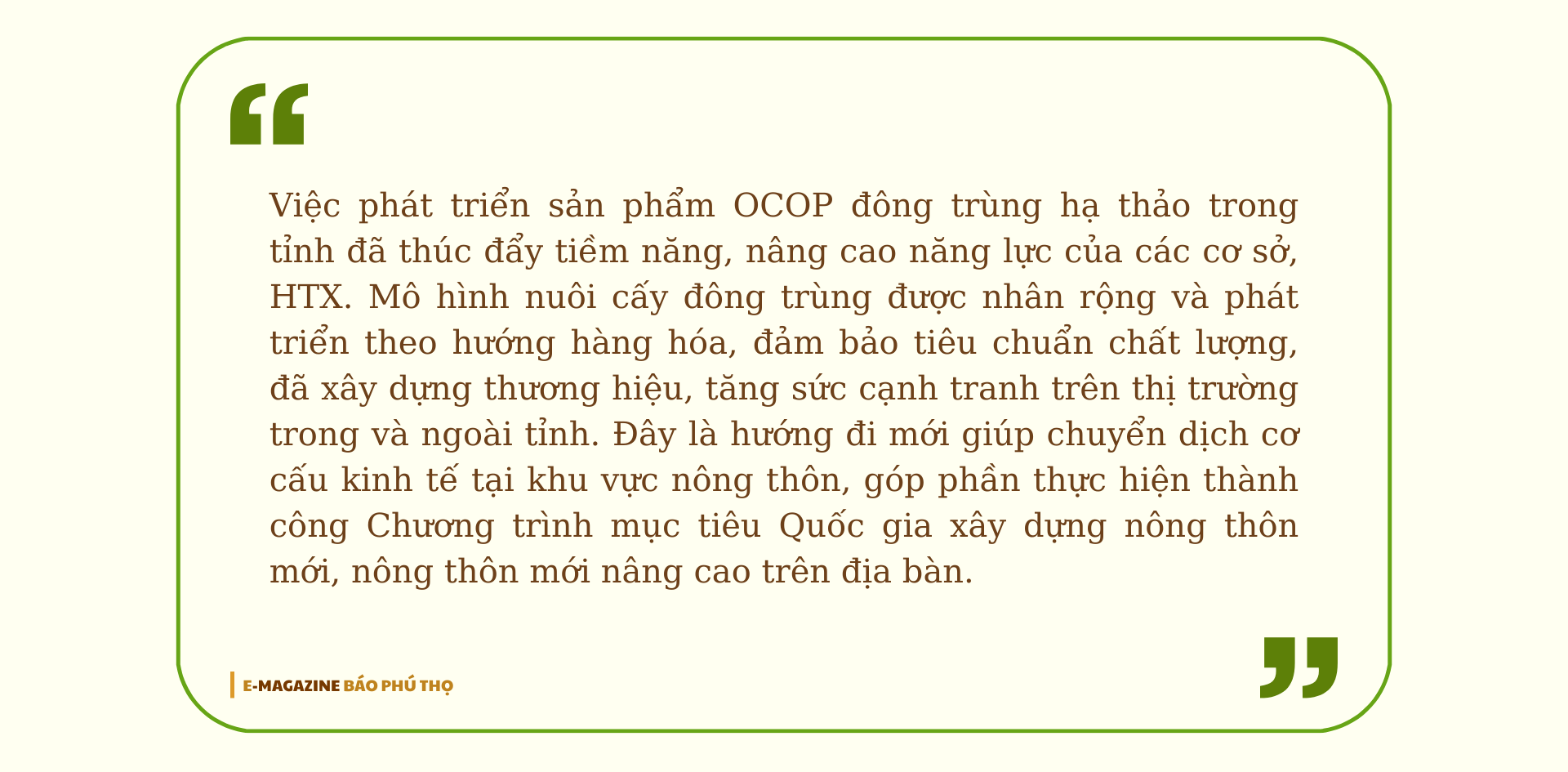 “Vàng mềm” - hướng đi mới cho nông sản Đất Tổ