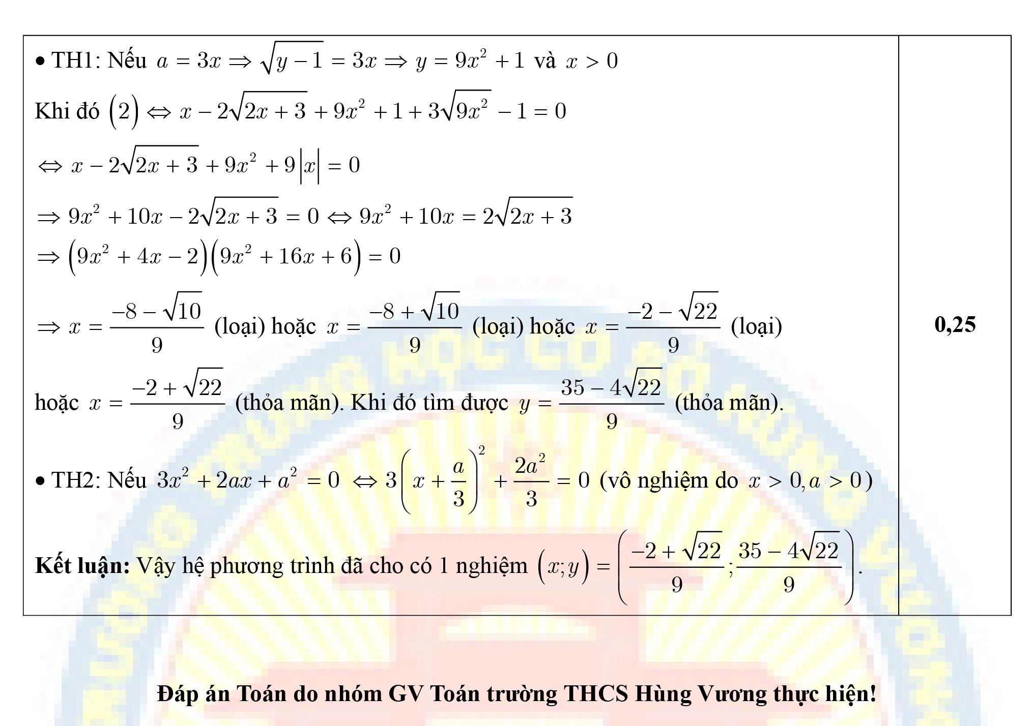 Đề thi và gợi ý đáp án môn Toán