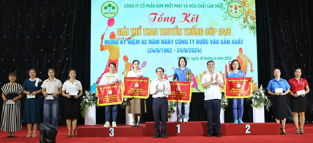 Trao 29 cúp vàng và 78 huy chương tại Giải thể thao truyền thống Cup 24/6