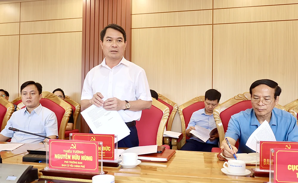 Đoàn công tác Ban Cơ yếu Chính phủ làm việc với Tỉnh ủy Phú Thọ