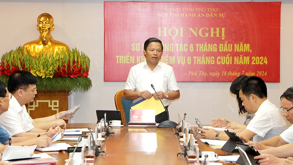 Phú Thọ là tỉnh đạt tỷ lệ cao trong công tác thi hành án dân sự