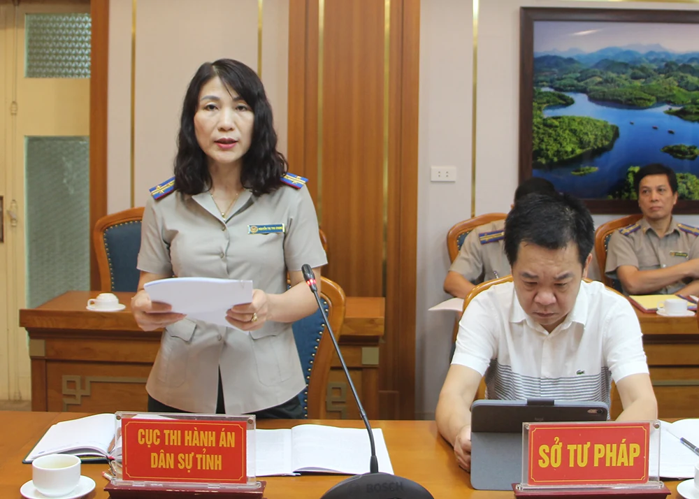 Phú Thọ là tỉnh đạt tỷ lệ cao trong công tác thi hành án dân sự