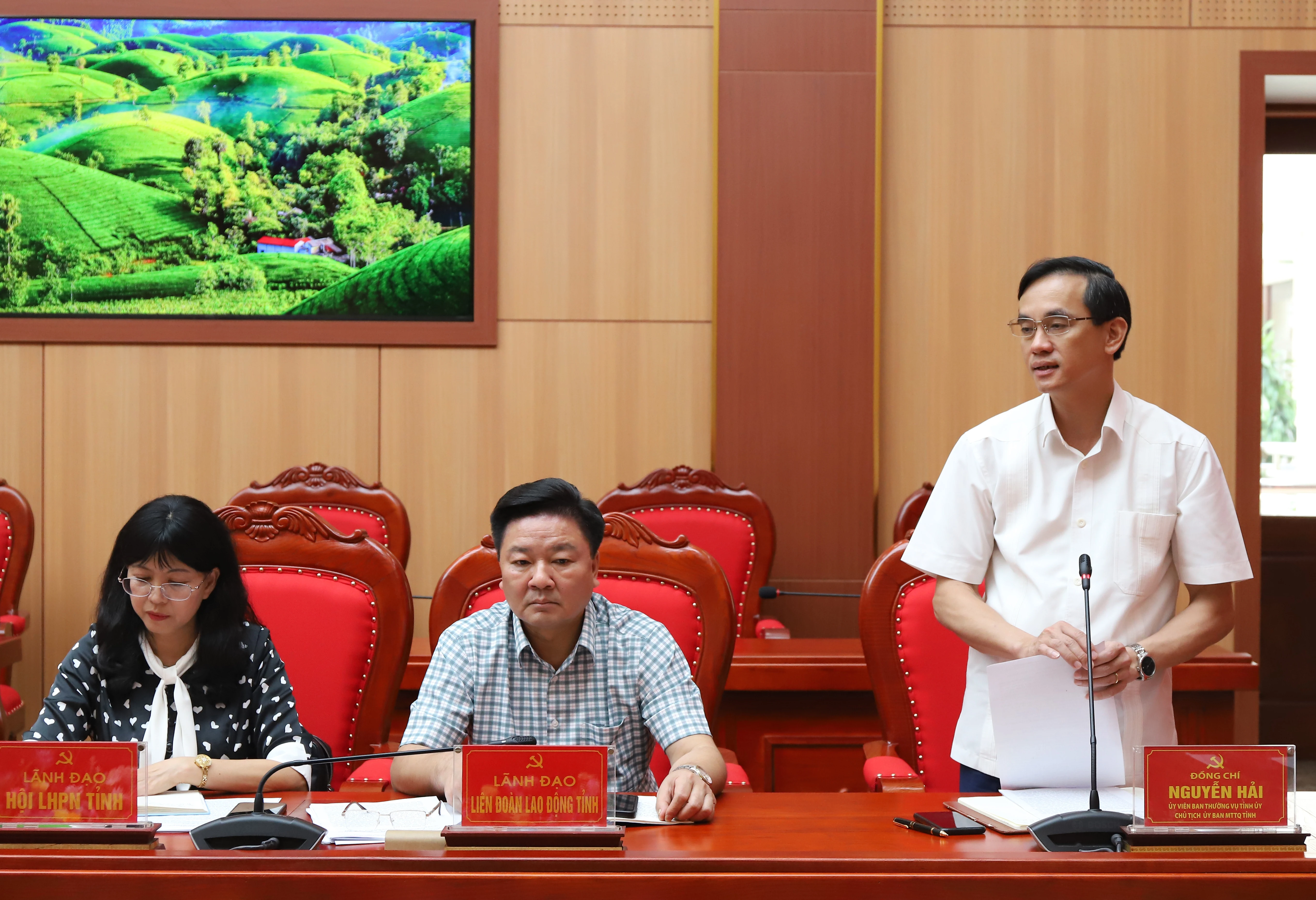 Giao ban MTTQ và các tổ chức chính trị- xã hội tỉnh