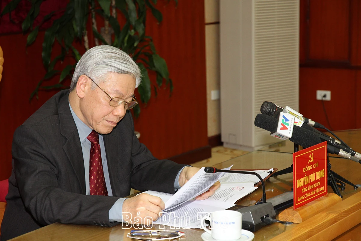 Lời huấn thị về công tác xây dựng Đảng của Tổng Bí thư Nguyễn Phú Trọng trong những lần về thăm, làm việc tại Phú Thọ