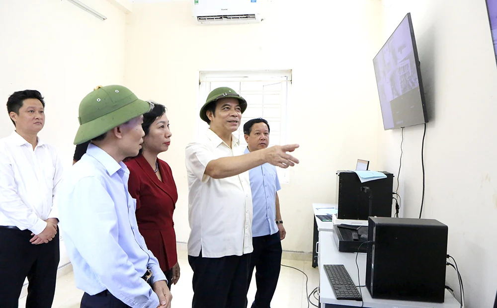 Kiểm tra công tác phòng, chống thiên tai và tình hình sản xuất nông nghiệp tại Yên Lập