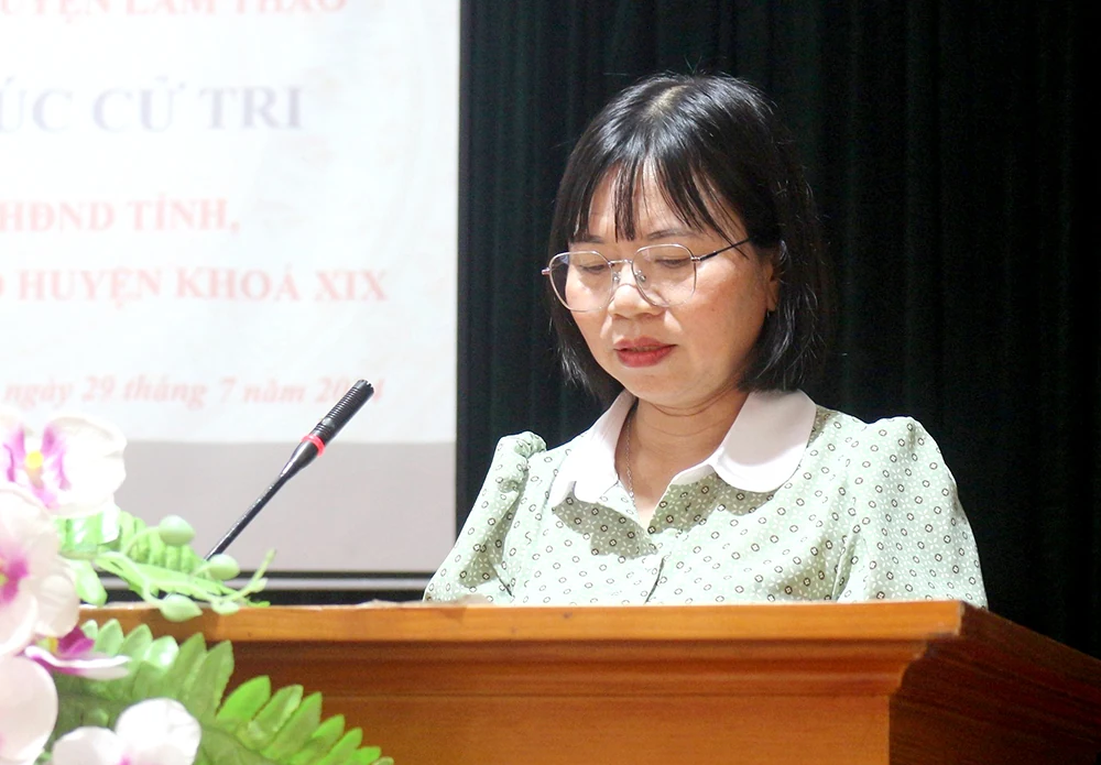 Tiếp xúc cử tri sau Kỳ họp thứ Tám- HĐND tỉnh khoá XIX