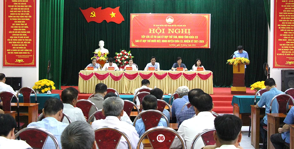 Tiếp xúc cử tri sau Kỳ họp thứ Tám- HĐND tỉnh khoá XIX