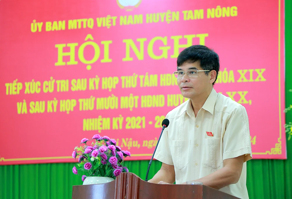 Tiếp xúc cử tri sau Kỳ họp thứ Tám- HĐND tỉnh khoá XIX