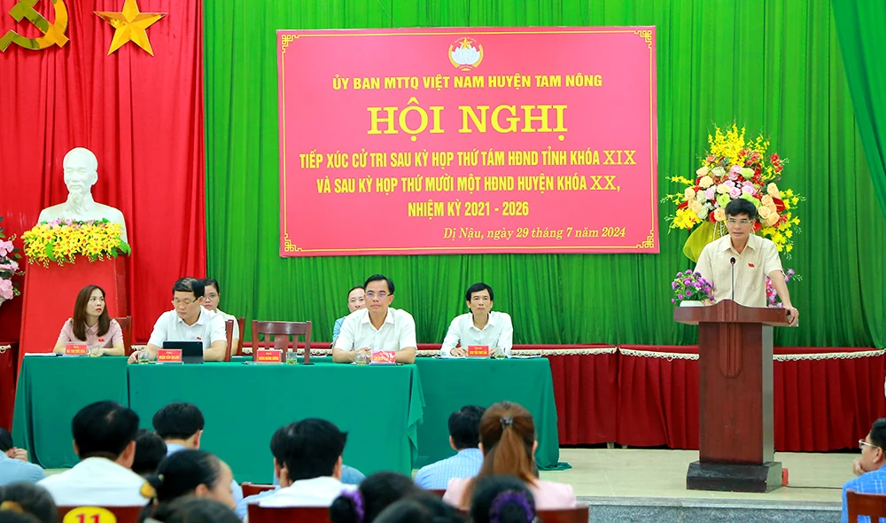 Tiếp xúc cử tri sau Kỳ họp thứ Tám- HĐND tỉnh khoá XIX
