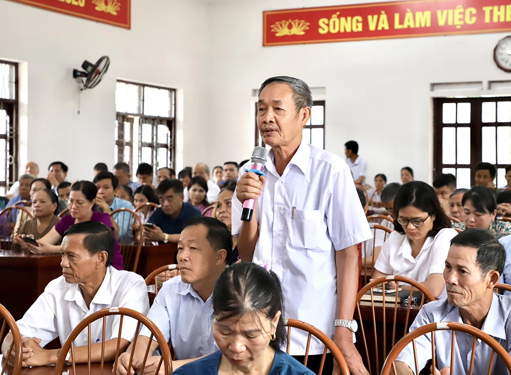 Tiếp xúc cử tri sau Kỳ họp thứ Tám- HĐND tỉnh khoá XIX