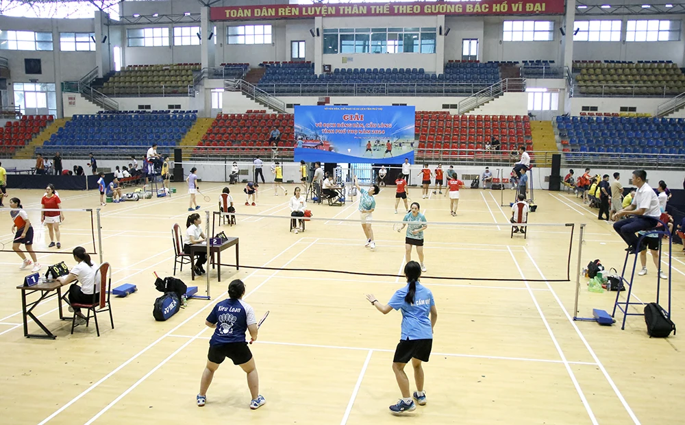 Khai mạc Giải Vô địch Bóng bàn, Cầu lông tỉnh Phú Thọ