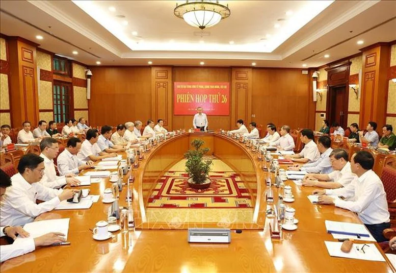 Tổng Bí thư, Chủ tịch nước chủ trì phiên họp thứ 26 của Ban Chỉ đạo Trung ương về phòng, chống tham nhũng, tiêu cực