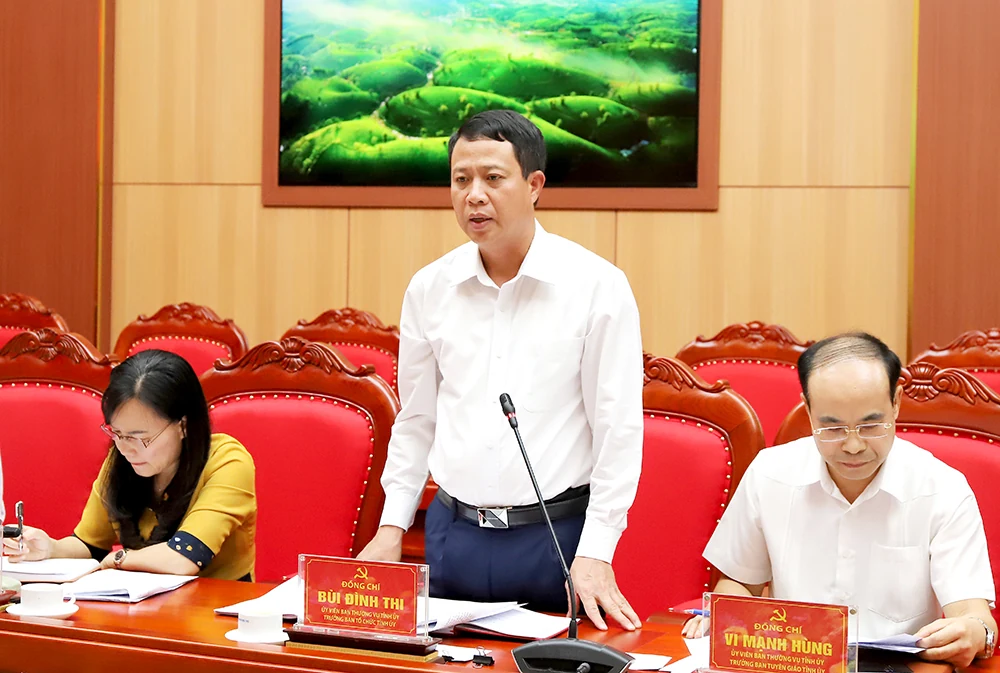 Ban Thường vụ Tỉnh uỷ thông qua nhiều nội dung quan trọng