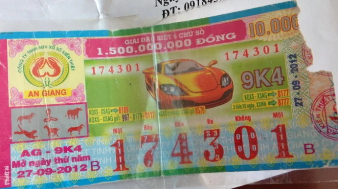Vé số trúng thưởng bị rách có thể lĩnh thưởng hay không?