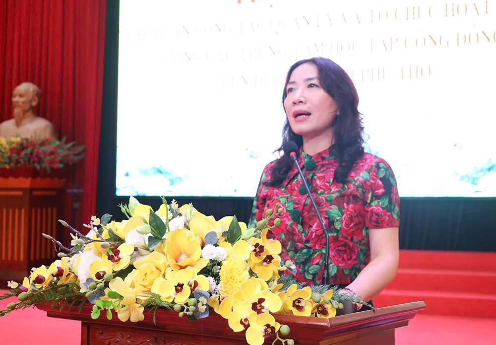 Tập huấn công tác quản lý và tổ chức hoạt động của các trung tâm học tập cộng đồng trên địa bàn tỉnh