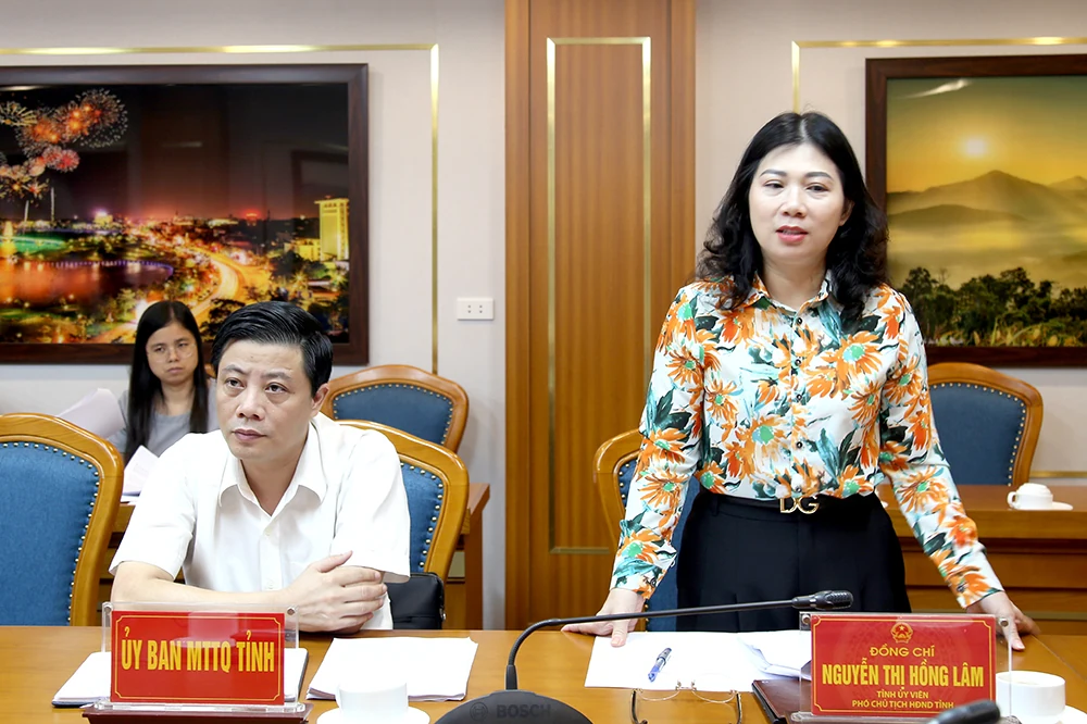 Ban Pháp chế HĐND tỉnh thẩm tra Tờ trình tại Kỳ họp chuyên đề thứ Năm