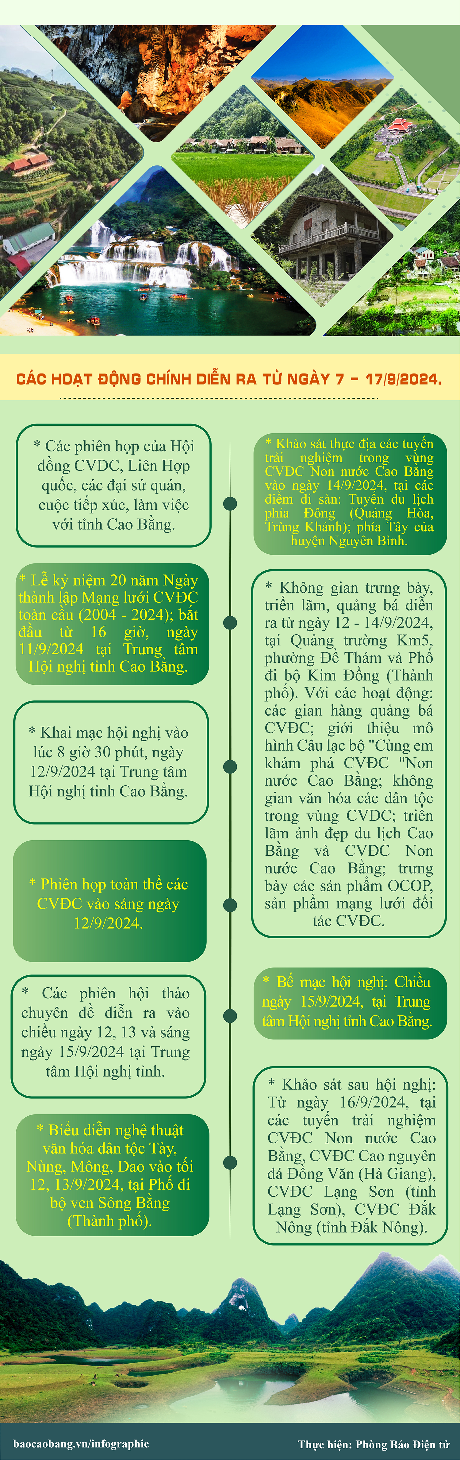 Hội nghị quốc tế lần thứ 8 của mạng lưới công viên địa chất toàn cầu UNESCO khu vực Châu Á - Thái Bình Dương tại Cao Bằng