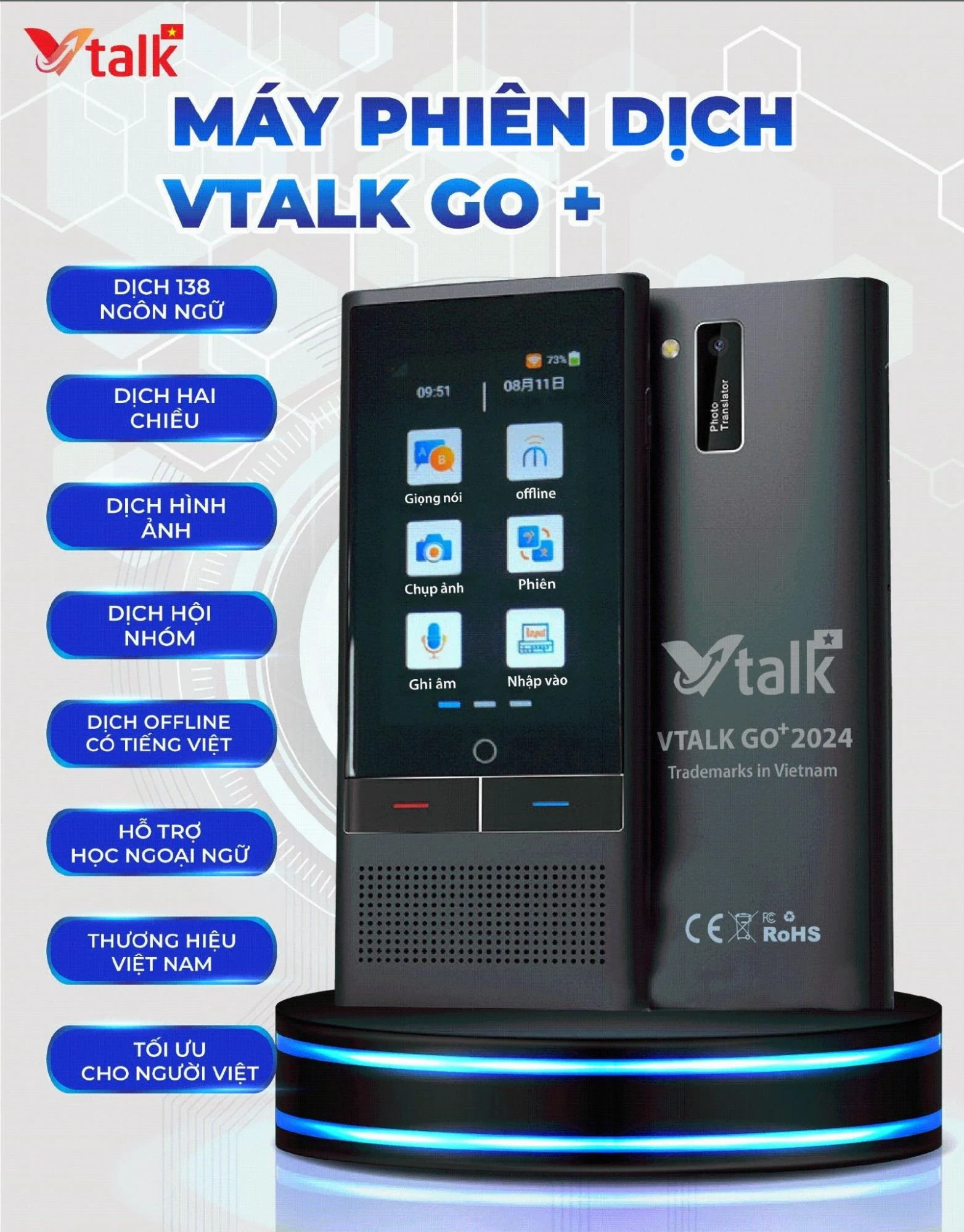 Sản Phẩm Phiên Dịch Vtalk Được Phân Phối Của Đại Lý Ủy Quyền Viettel